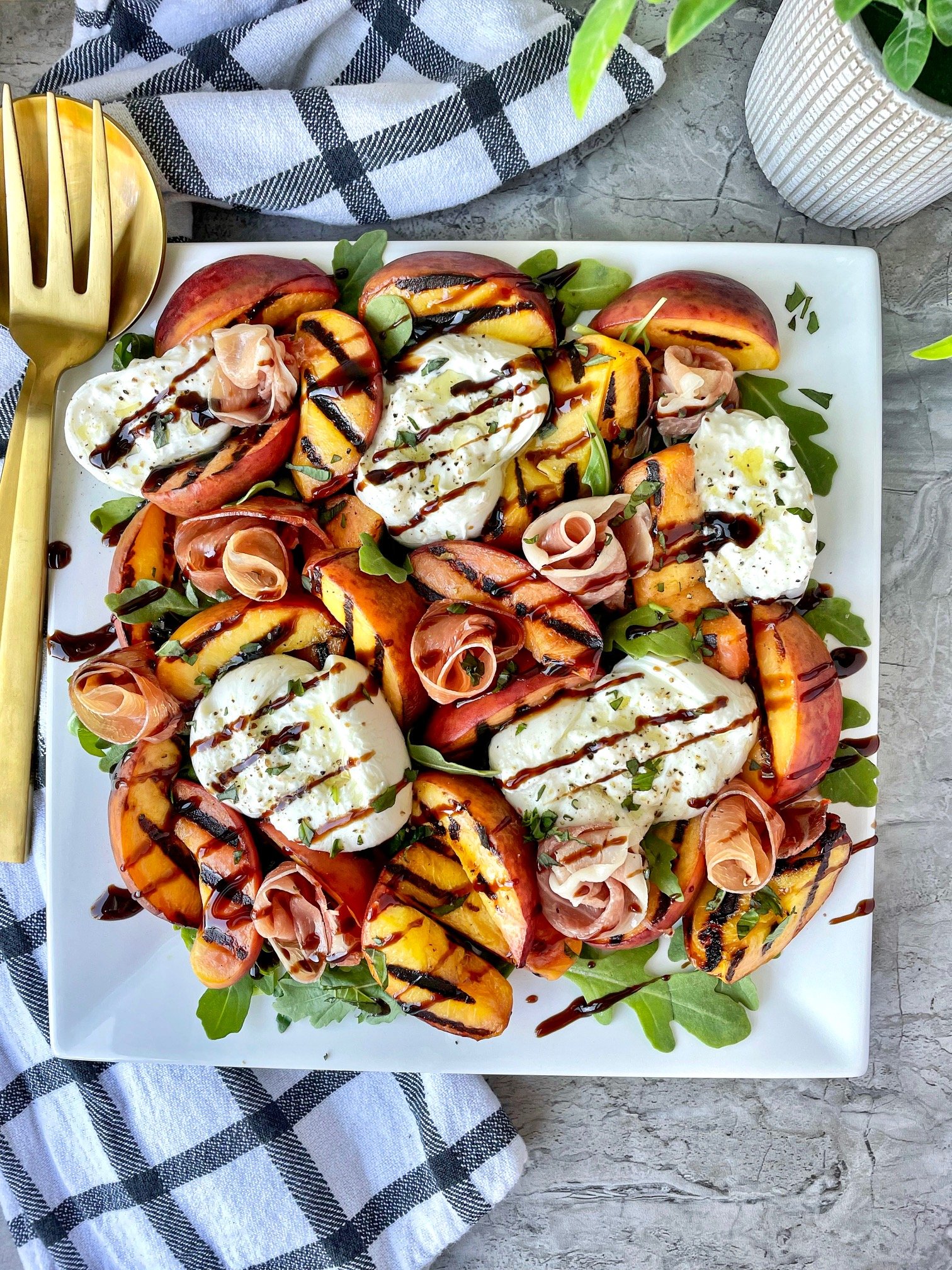 Peach Burrata Salad