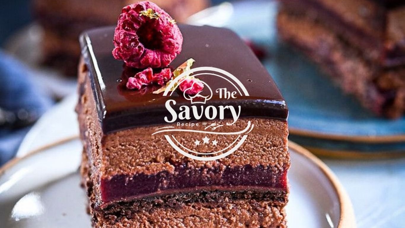 Chocolate Raspberry Mirror Glaze Cake