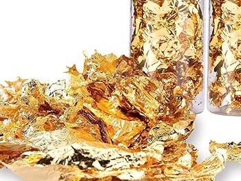 4 Bottles of Edible Gold Leaf Flakes