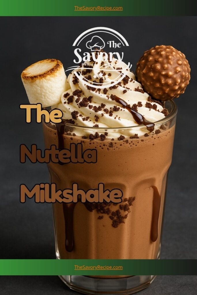 Indulge in the creamy delight of this Nutella milkshake, a decadent chocolate-hazelnut treat that’s smooth, sweet, and irresistibly rich. Blended with cold milk, a generous scoop of Nutella, and optional ice cream for extra creaminess, this luxurious frozen drink is the ultimate fix for dessert cravings. Perfect as an after-dinner indulgence or a sweet midday pick-me-up, this easy-to-make milkshake comes together in minutes and delivers pure comfort in every sip. Whether topped with whipped cream, chocolate drizzle, or crushed hazelnuts, it’s a crowd-pleasing favorite that never goes out of style. One taste, and you’ll see why this chocolatey creation is loved by all ages.