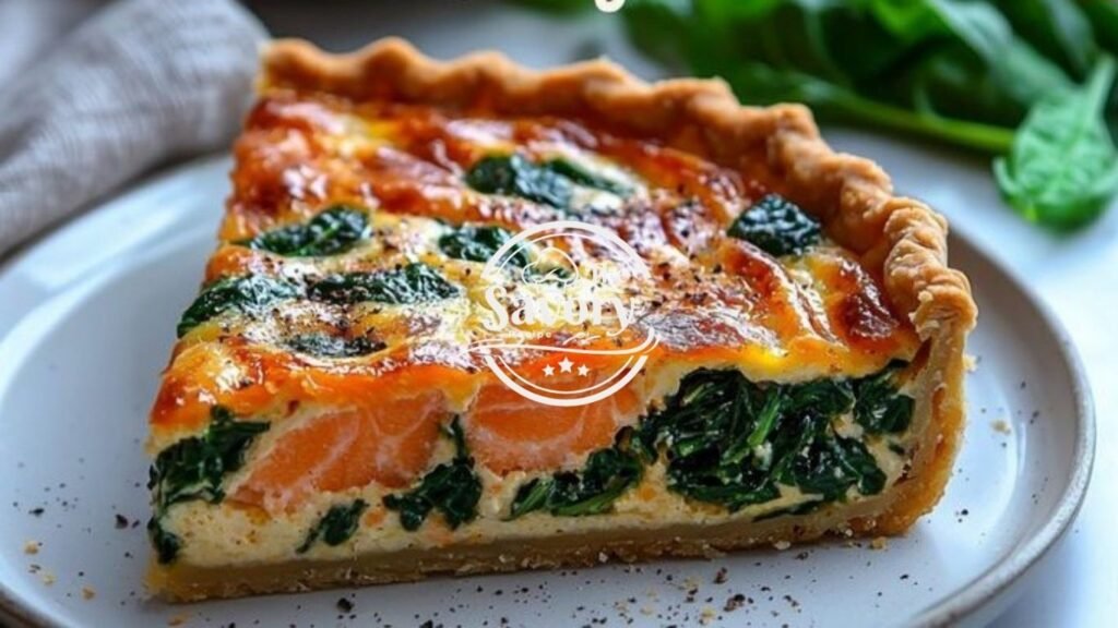 Salmon & Spinach Quiche