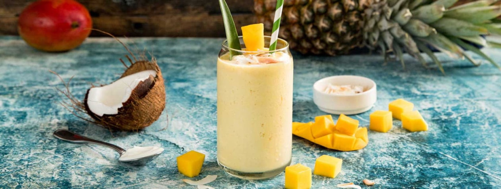 The Tropical Sunrise Smoothie a vibrant, refreshing blend of mango, pineapple, orange juice, and banana that brings the taste of the tropics straight to your glass. This energizing, nutrient-packed smoothie is the perfect way to start your day right, delivering natural sweetness, a boost of vitamin C, and creamy texture all in one sip. Whether you’re fueling up post-workout or craving a healthy tropical treat, this easy-to-make smoothie is both delicious and hydrating. With its bright colors and bold flavors, it’s not just a drink it’s a feel-good moment in every glass.