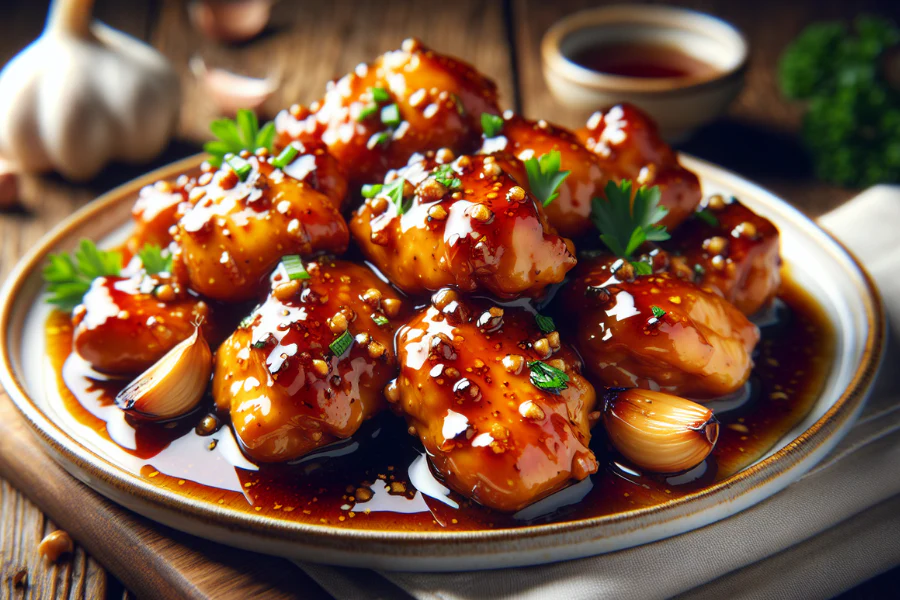 Honey Garlic Chicken Bites