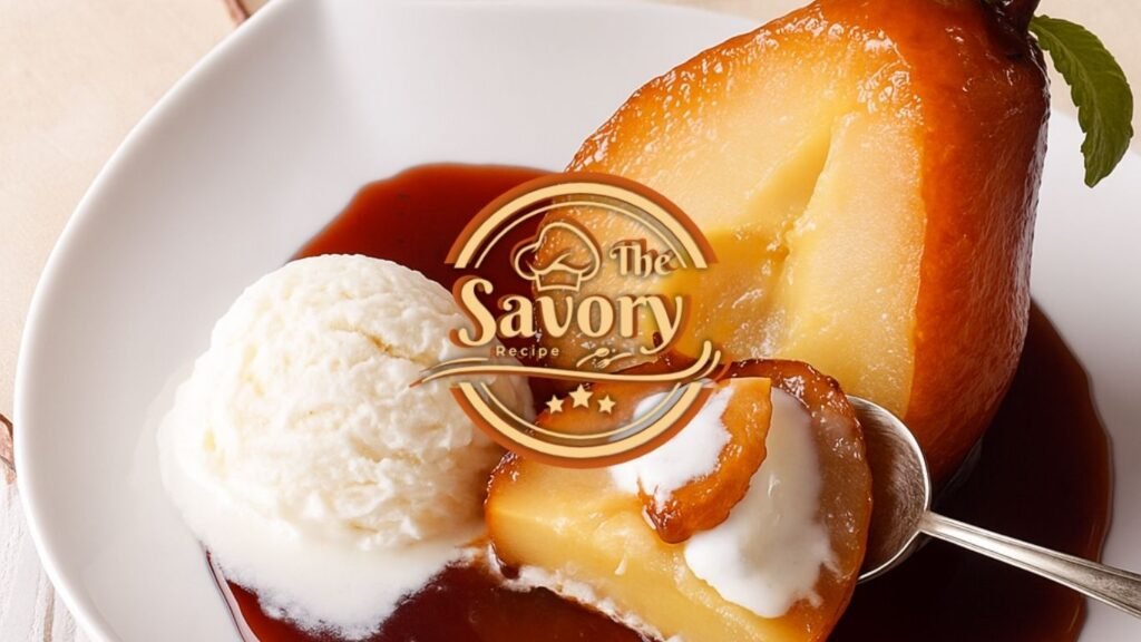 Transform simple fruit into a sophisticated dessert with these honey-poached pears—a light, elegant treat infused with warm spices and delicate sweetness. Gently simmered in a syrup of honey, cinnamon, and citrus zest, the pears become tender and flavorful, absorbing every note of the aromatic poaching liquid. Whether served warm with a drizzle of sauce or chilled with a dollop of whipped cream or yogurt, this refined fruit dessert is perfect for dinner parties, holiday tables, or everyday indulgence. Naturally gluten-free and effortlessly impressive, these spiced poached pears are a beautifully balanced dish that’s both comforting and classy.
