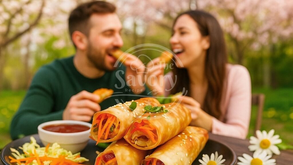 Enjoy the crisp, vibrant flavors of fresh spring rolls, a light and wholesome dish that’s as beautiful as it is delicious. Wrapped in delicate rice paper and filled with a colorful mix of fresh vegetables, herbs, rice noodles, and often shrimp or tofu, these refreshing Asian-inspired rolls are perfect for warm days or healthy snacking. Served with a tangy peanut or hoisin dipping sauce, each bite delivers a cool, crunchy texture and a burst of herbal brightness. Whether you're preparing them for lunch, appetizers, or a light dinner, these Vietnamese-style rolls are a nutritious, no-fry alternative that’s both satisfying and fun to make.