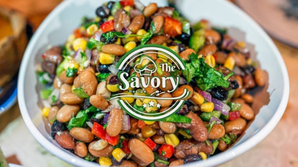 Fuel your day with this dense bean salad, a hearty, protein-packed dish loaded with colorful vegetables, fiber-rich legumes, and bold, satisfying flavors. Featuring a mix of beans like chickpeas, kidney beans, and black beans tossed with crisp peppers, red onions, and a zesty vinaigrette this nutrient-dense salad is both filling and refreshing. Perfect as a plant-based lunch, meal prep option, or vibrant side dish, it delivers long-lasting energy and essential nutrients in every bite. With its rich texture, vibrant colors, and wholesome ingredients, this robust legume salad proves that healthy eating can be both delicious and deeply satisfying.
